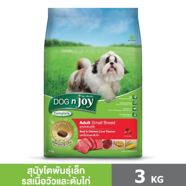 Dog n joy Adult Dog Food 3kg Pack, Made in Thailand