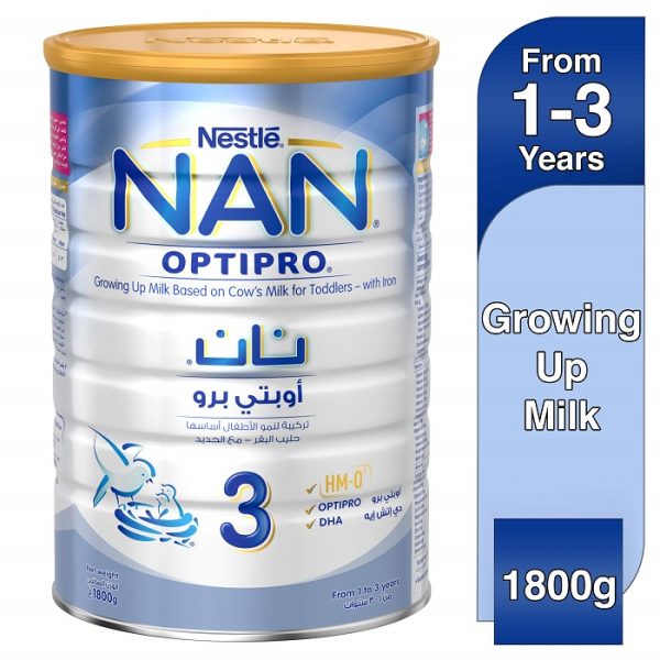 Nan 3 Opti Pro Baby Milk 1800gm, Made in Dubai