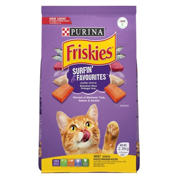 Purina FRISKIES Surfin Favourites Adult Cat Food 2.8kg