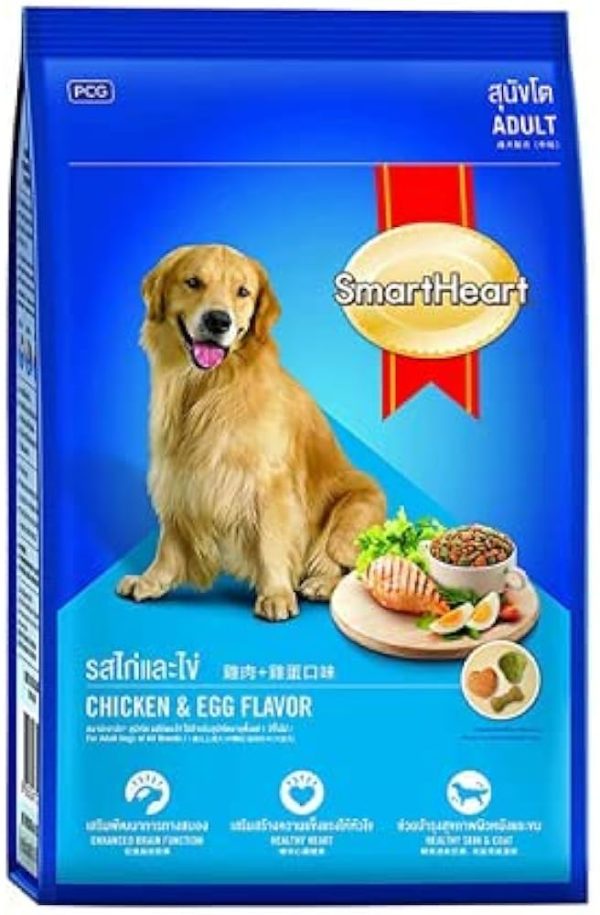 SmartHeart 20kg Adult Dog Food Chicken Flavor, Made in Thailand