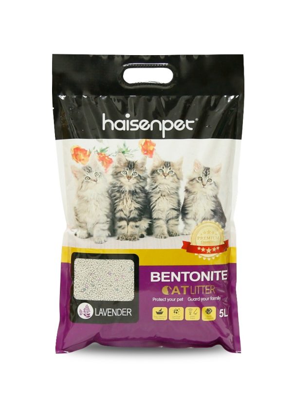 HaisenPet 5L Bentonite Cat Litter Lavender Flavor