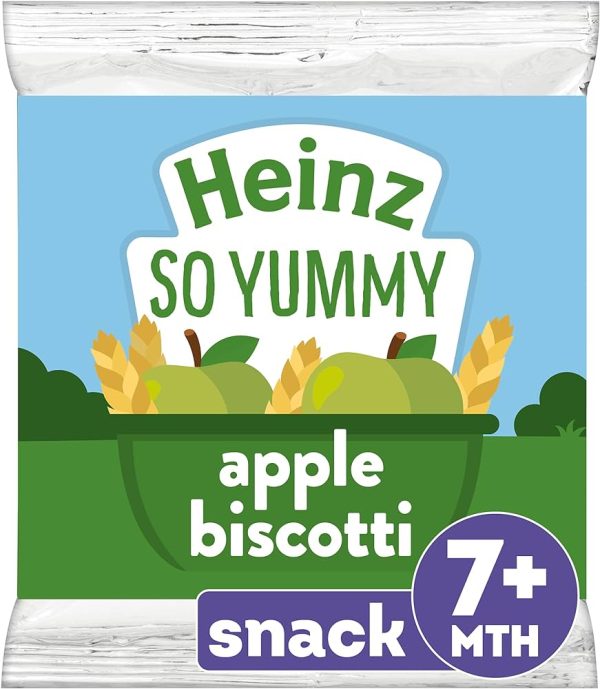 Heinz Apple Biscotti 7m+ 60g, Made in UK