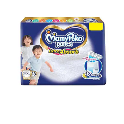 Mamypoko XXXL Pants 18-35kg Baby Diaper 18 Pcs Pack Lowest Price in BD Wholesaler