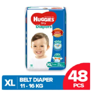 Huggies XL Belt Baby Diaper 11-16Kg 48 Pcs Pack Lowest Price in BD