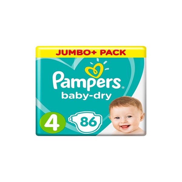 Pampers 4 Belt Baby Diaper 9-14kg 86Pcs, Made in UK Lowest Price in BD