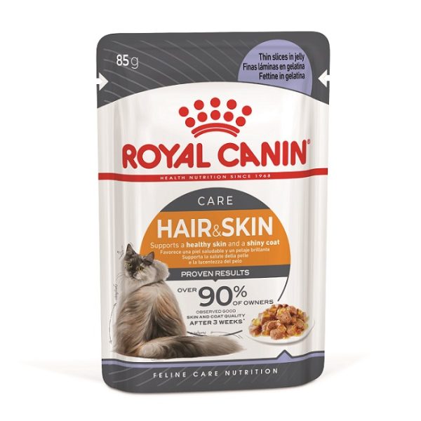 Royal Canin Hair and Skin Care Adult Cat Wet Food in Jelly 85g Wholesale Express BD Best Price