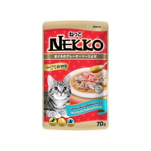 Nekko Pouch Cat Wet Food Tuna Topping Kanikama In Gravy 70gm Wholesale Express BD