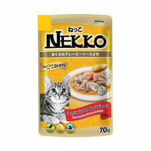 Nekko Pouch Tuna Topping Salmon Gravy 70gm Wholesale Express BD