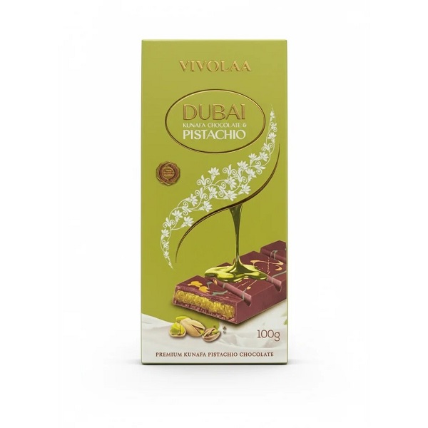 Dubai Kunafa Chocolate Pistachio 100gm Wholesale Express BD Lowest Price in Bangladesh