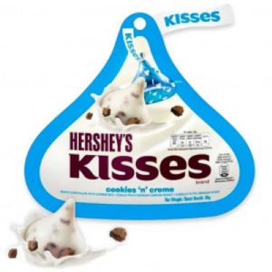 Hershey's Kisses Cookies 'N' Creme Chocolate Pouch 146g Wholesale Express BD