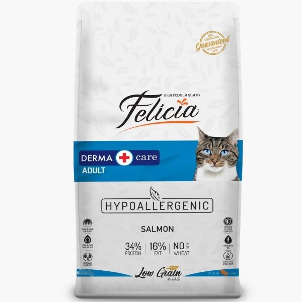 Felicia Adult Derma Care Low Grain Premium Cat Food Salmon Flavour 2kg Wholesale Express BD