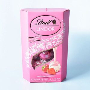 Lindor Strawberry & Cream Chocolate Box - UK 200g Wholesale Express BD
