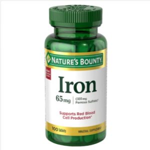 Natures Bounty Iron 65mg 100 Tablets Wholesale Express BD