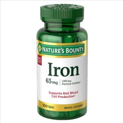 Natures Bounty Iron 65mg 100 Tablets Wholesale Express BD