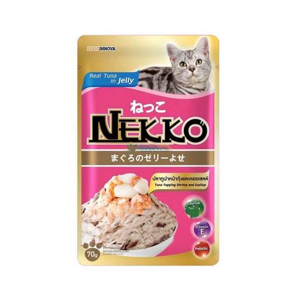Nekko Tuna Topping Shrimp And Scallop In Jelly 12 x 70g Wholesale Express BD