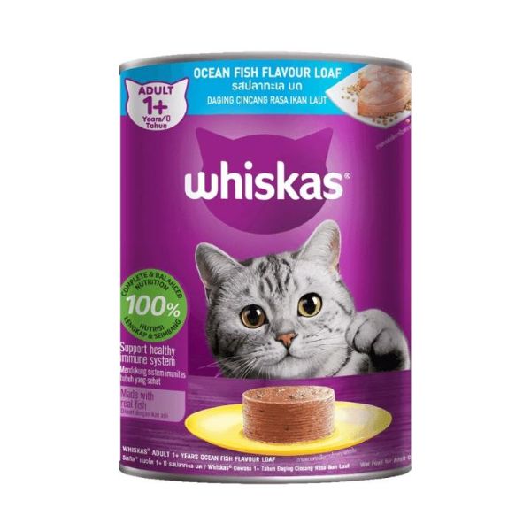 Whiskas Ocean Fish Flavour Loaf Can Adult 1+ 400g Wholesale Express BD