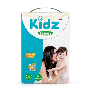 Buy Kidz Baby Diapers Belt L 9-13kg 58Pcs Pack Wholesale Express BD Lowest Price