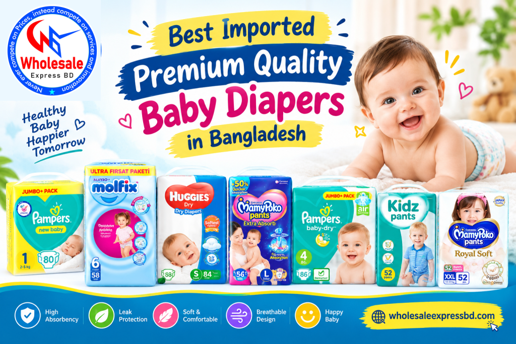 Best Imported Premium Quality Baby Diapers in Bangladesh Wholesale Express BD