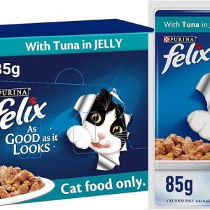 Buy Felix Adult Cat Pouch Tuna in Jelly 85g Wholesale Express BD
