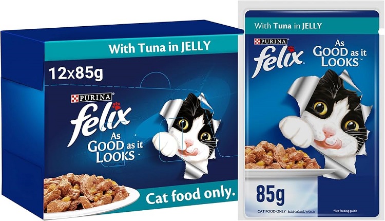 Buy Felix Adult Cat Pouch Tuna in Jelly 85g Wholesale Express BD