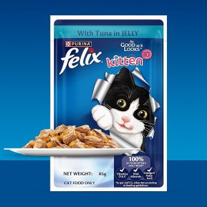 Buy Felix Kitten Cat Pouch Tuna in Jelly 85g Wholesale Express BD