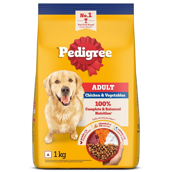 Buy Pedigree Adult Dry Dog Food Chicken & Vegetables 1kg Wholesale Express BD Lowest Price