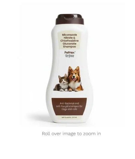 Buy PetHex Medicated Anti-Bacterial Shampoo for Cat And Dogs 200ml Wholesale Express BD