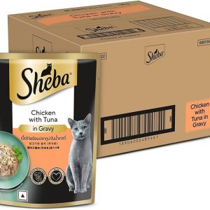 Buy Sheba Chicken with Tuna in Gravy 70g Pouch Wet Food Wholesale Express BD