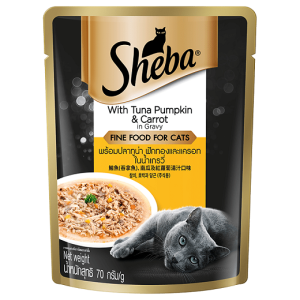 Buy Sheba With Tuna Pumpkin & Carrot Gravy 70g Pouch Wet Food Wholesale Express BD