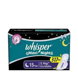 Buy Whisper Maxi Nights Sanitary Pads (XL+Wings) 15 Pads Wholesale Express BD